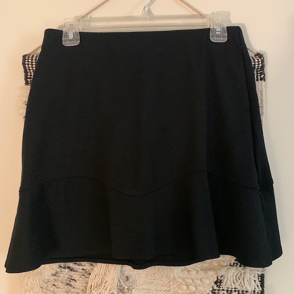 Loft black skater skirt
